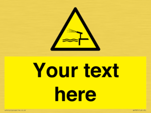 Custom warning water cannon